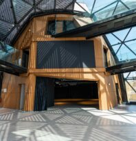 Image de l'intérieur du dôme du Pavillon à Namur