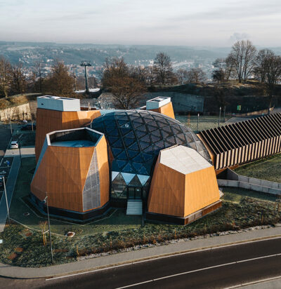 Vue panoramique du Pavillon à Namur